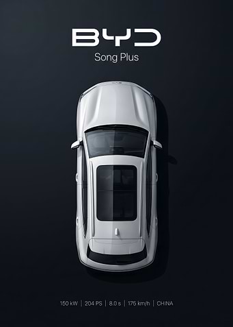 BYD Song Plus Top View