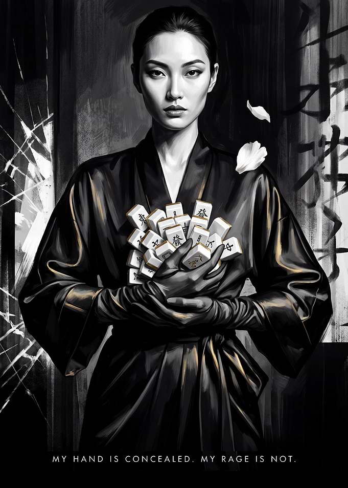 My Hand Is Concealed - Riichi Mahjong Poster