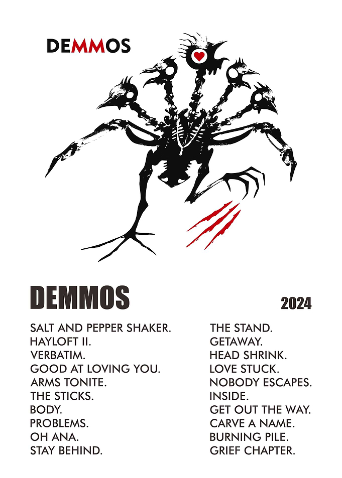 Demmos Skeleton Creature with Song List