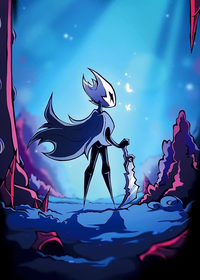 Hornet with Needle in Blue Environment