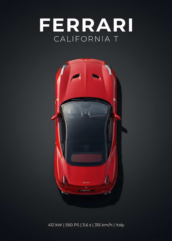 Ferrari California T Top View