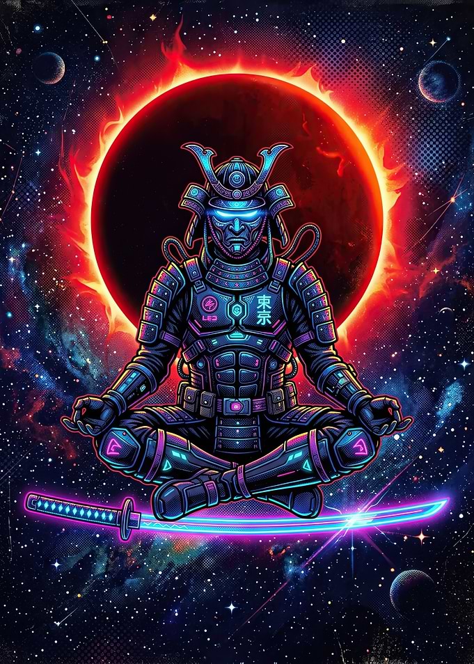 Cyberpunk Samurai in Space