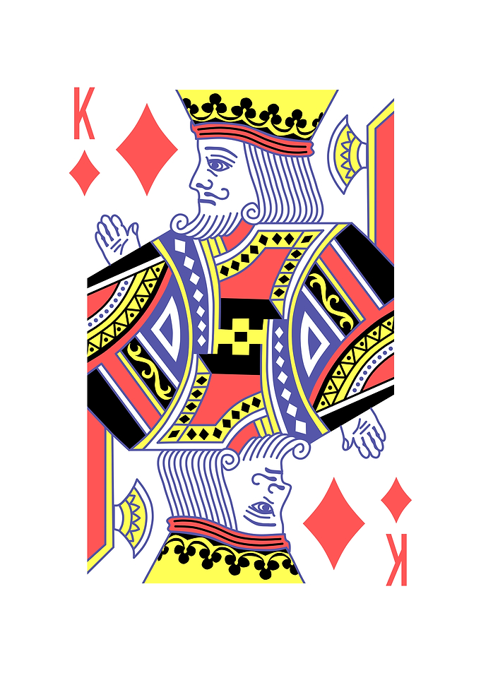 King of Diamonds Playing Card