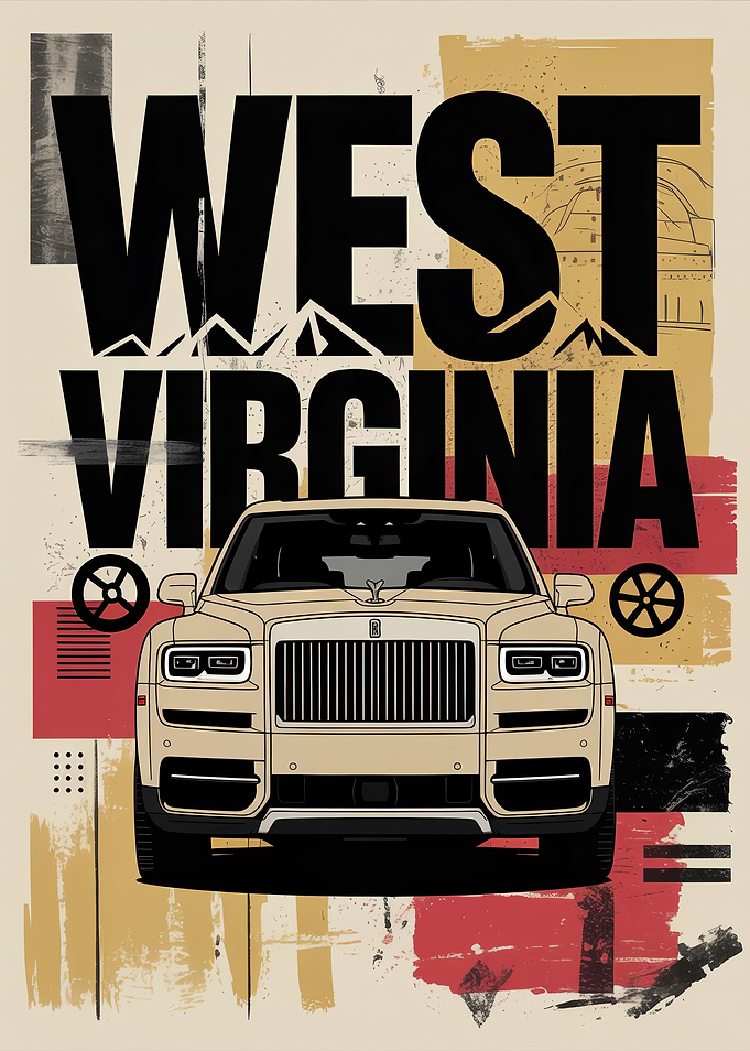 West Virginia Luxury SUV Art