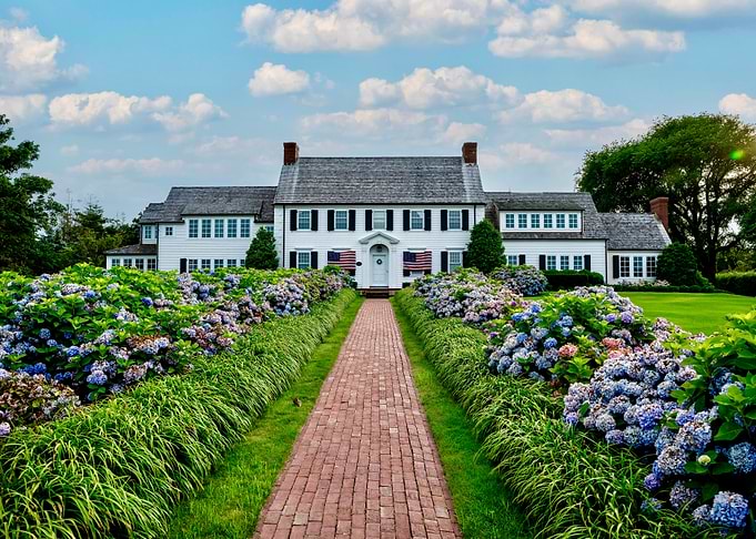 Grand Estate with Hydrangea Garden
