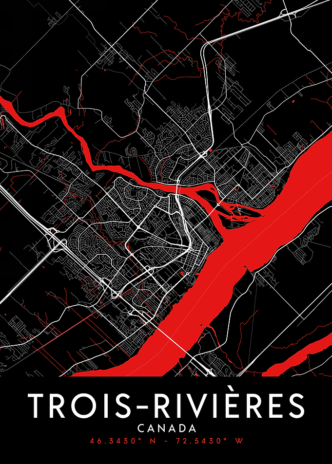 Trois-Rivières Dark Map