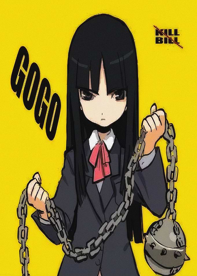 Gogo Yubari Kill Bill Anime Art