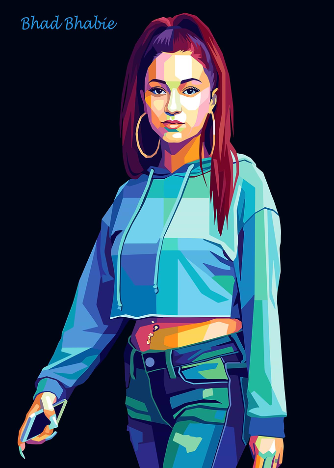 Bhad Bhabie Pop Art Portrait