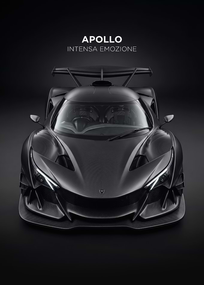 A sleek Apollo Intensa Emozione Car facing poster