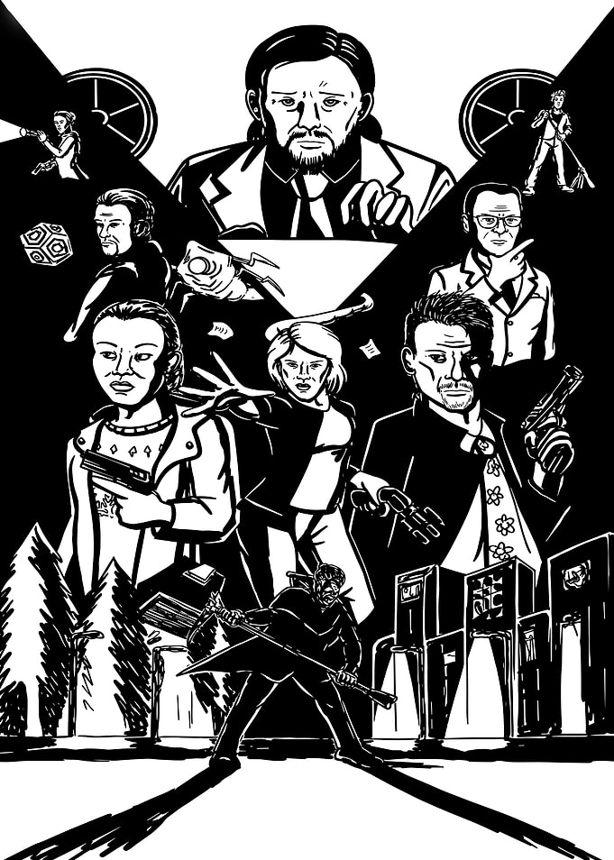 Alan Wake Comic Book Style Action Scene