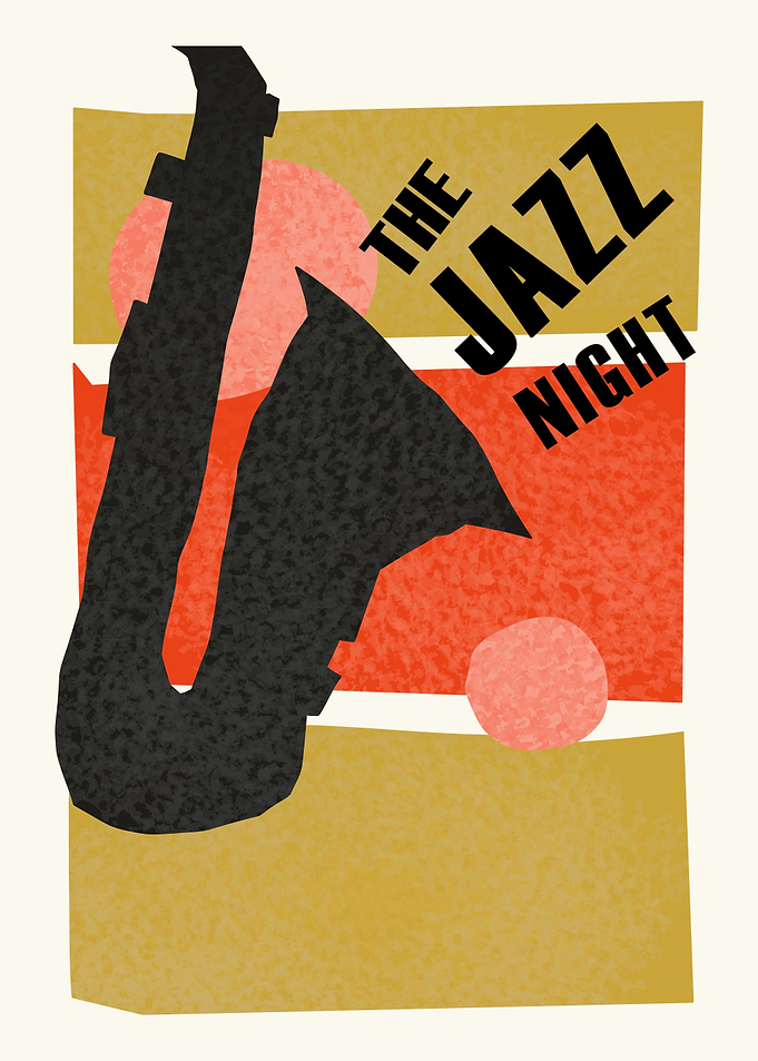 The Jazz Night Saxophone Poster
