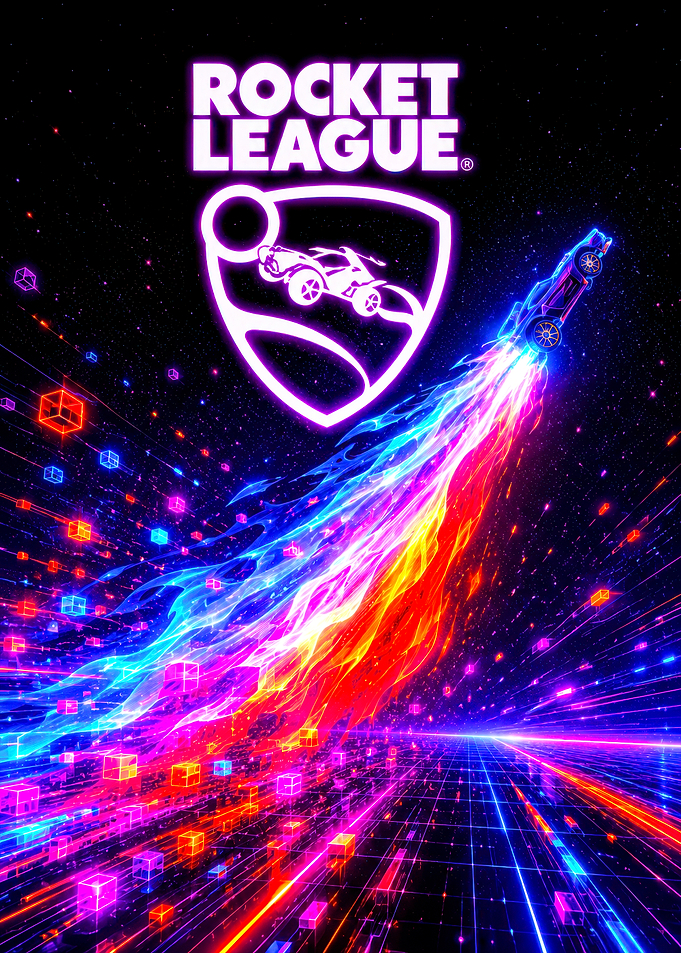 Rocket League Neon Car Boost