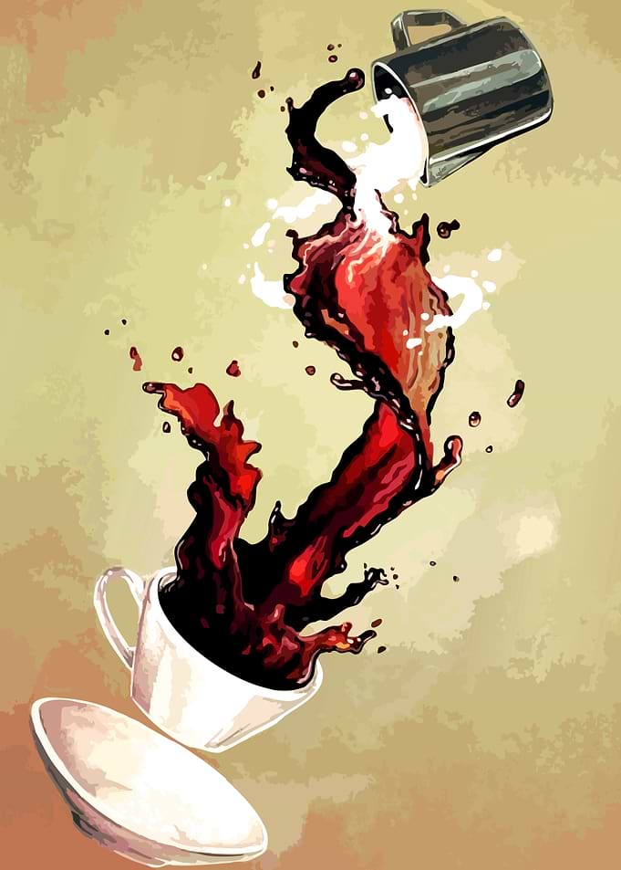 Coffee Splash in a Cup