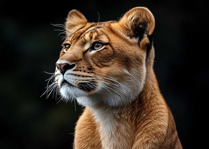 Majestic Lioness Portrait