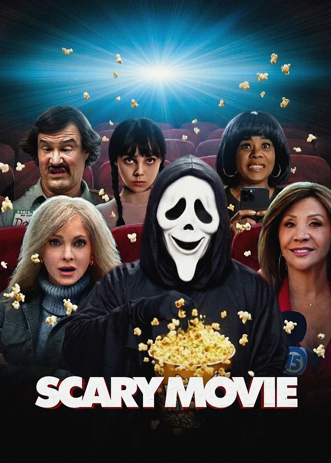 Scary Movie Poster with Ghostface