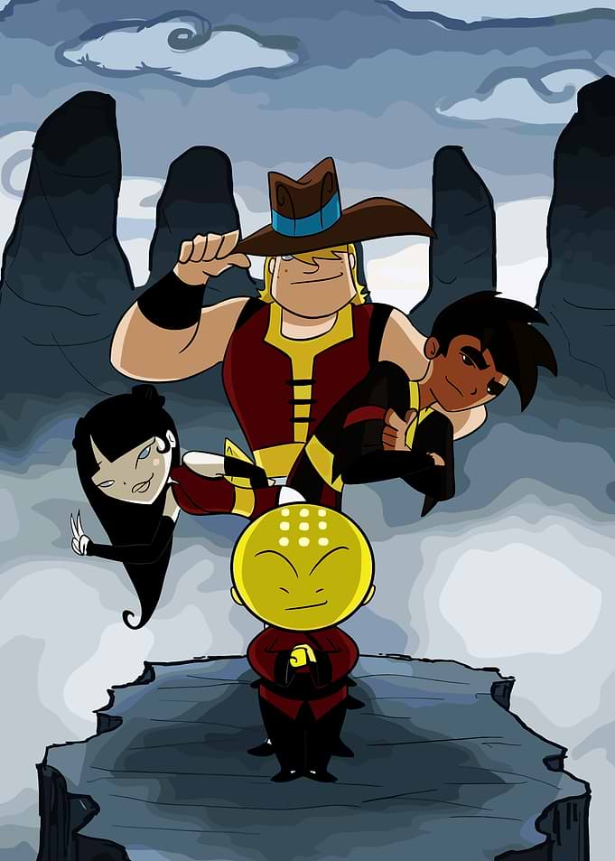 Animated Characters in a Mystical Landscape