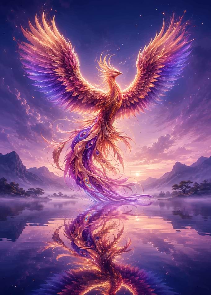 Phoenix Reflection at Sunset