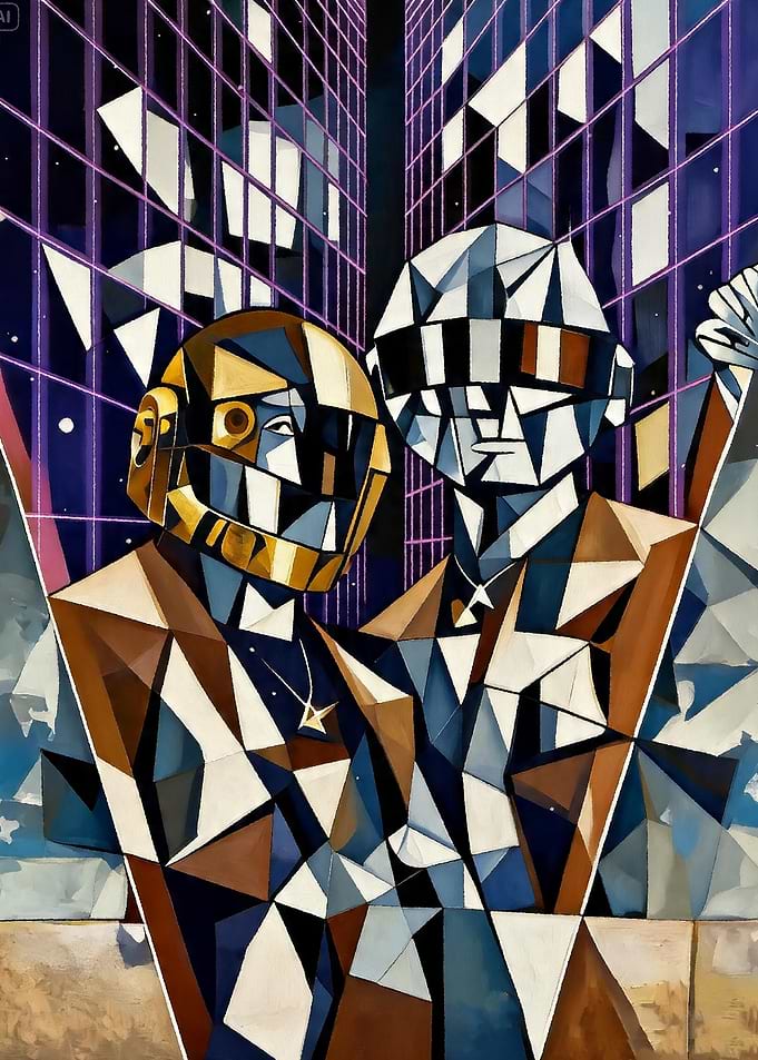 Daft Punk Geometric Style