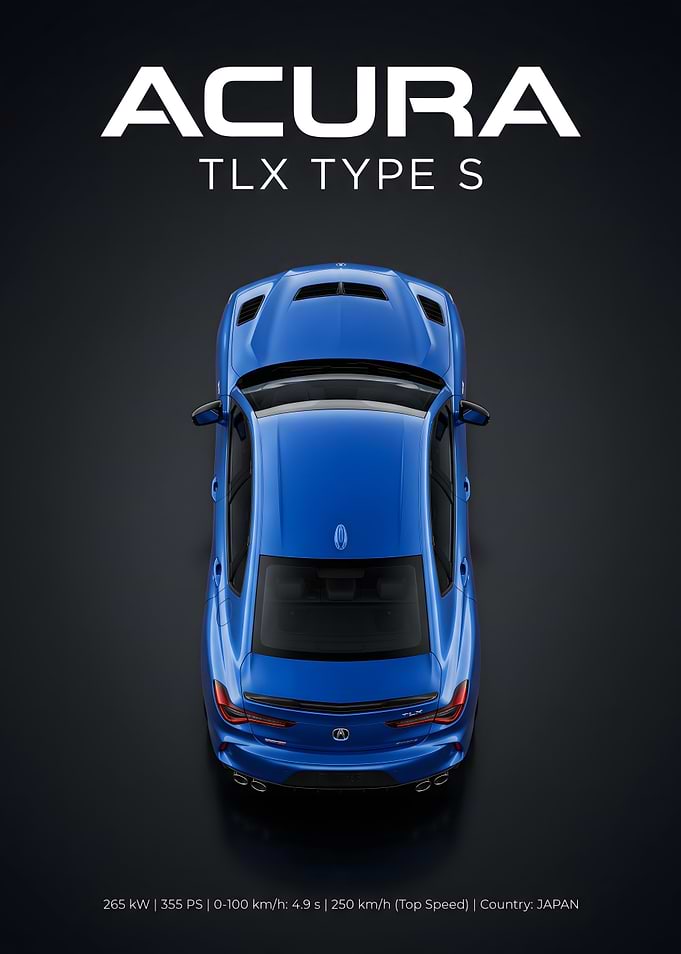 Acura TLX Type S Top View
