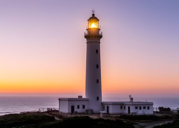 Lighthouse at Sunset