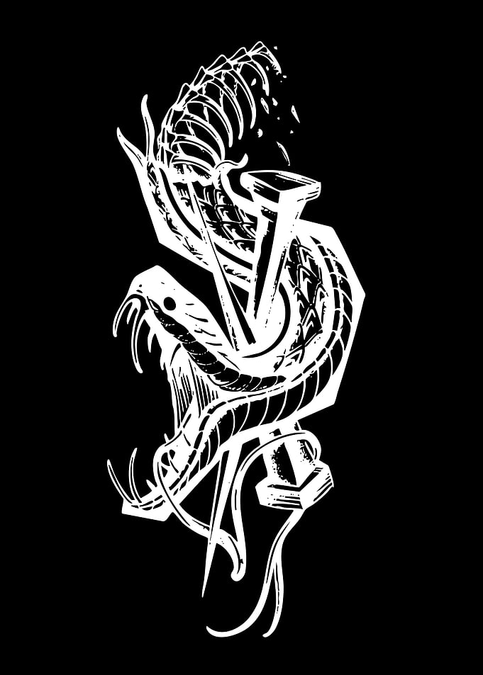 Snake Skeleton and Nail