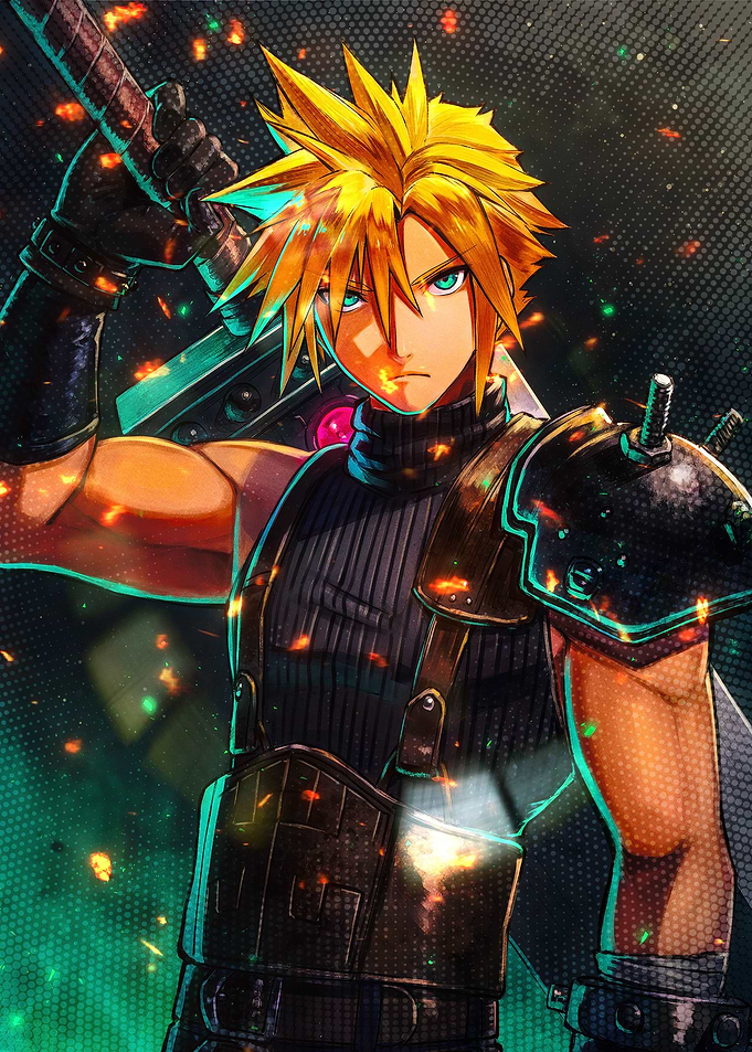 Cloud Strife with Buster Sword