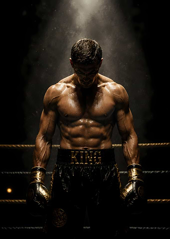 Boxer in Ring