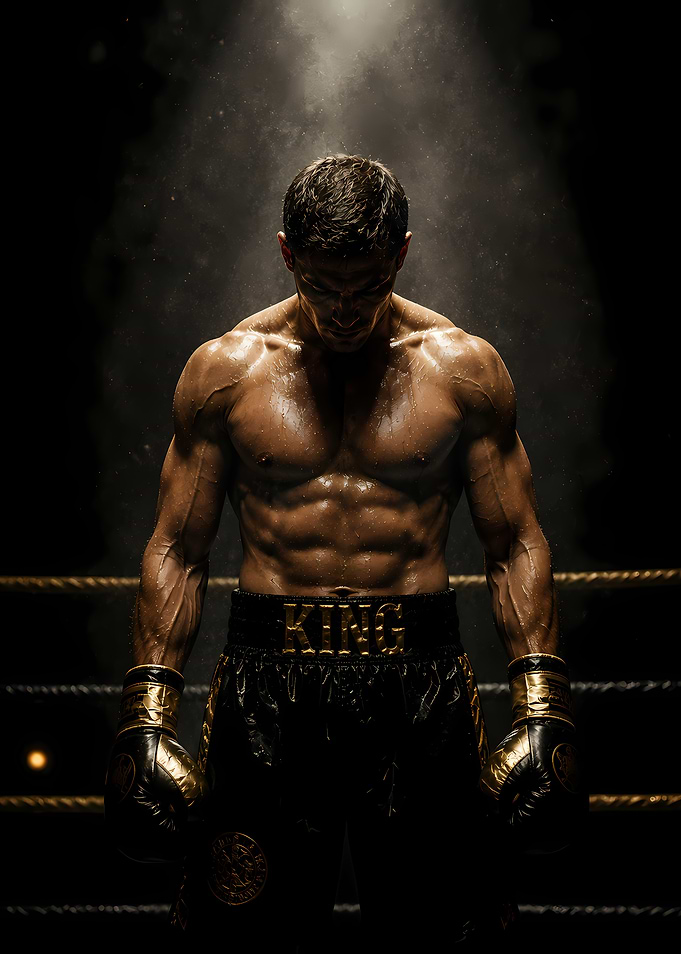 Boxer in Ring