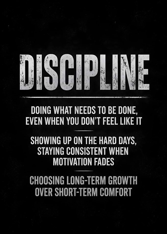 Discipline Motivational Poster