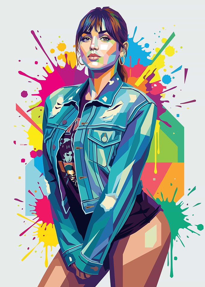 Ana de Armas Pop Art Portrait