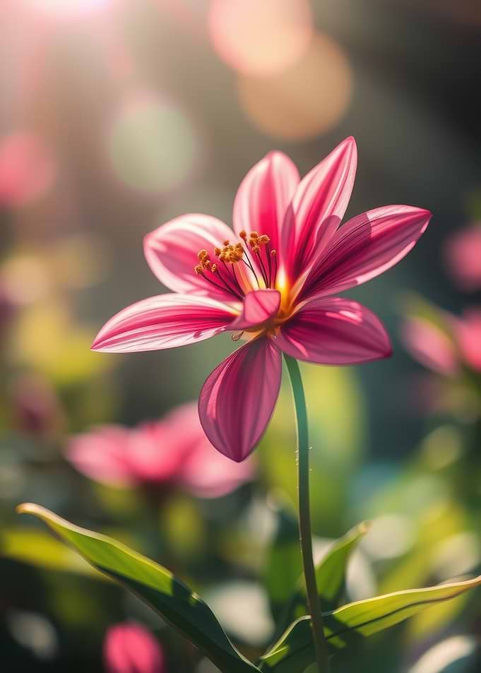 Close-up of a pink dahlia flower