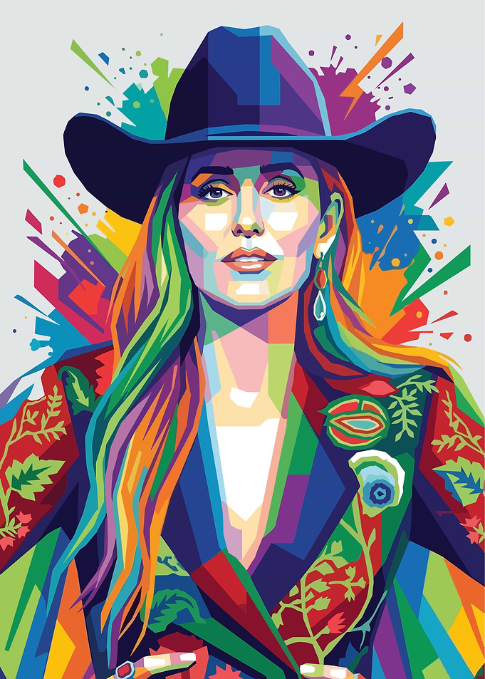 Lainey Wilson Pop Art Portrait