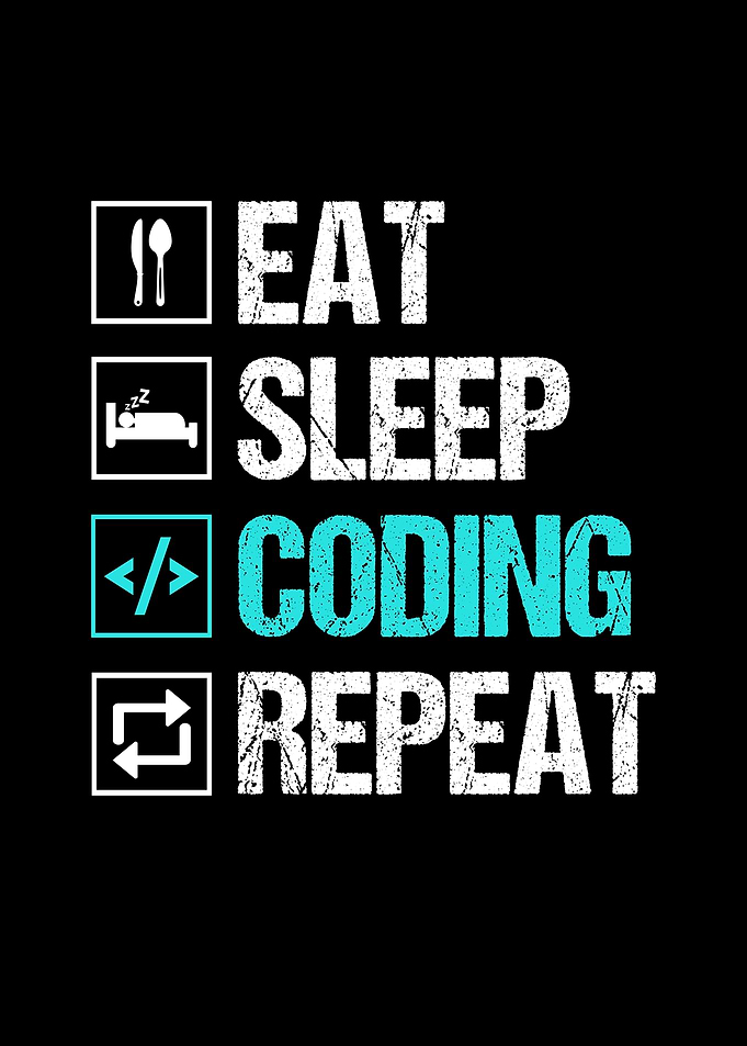 Eat Sleep Coding Repeat Design