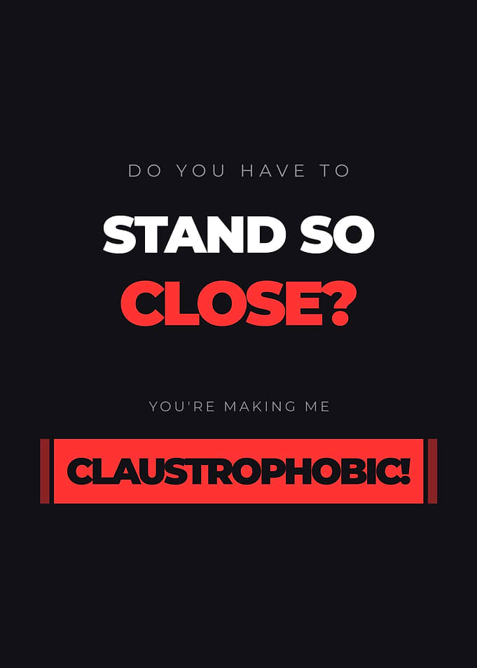Claustrophobic text art