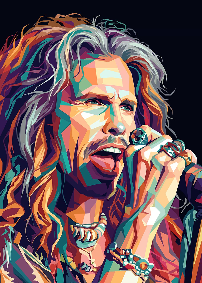 Steven Tyler Pop Art Portrait