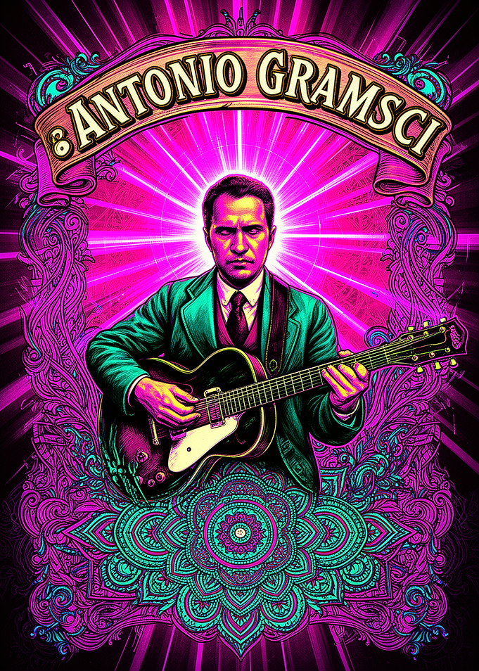 Antonio Gramsci Playing Guitar
