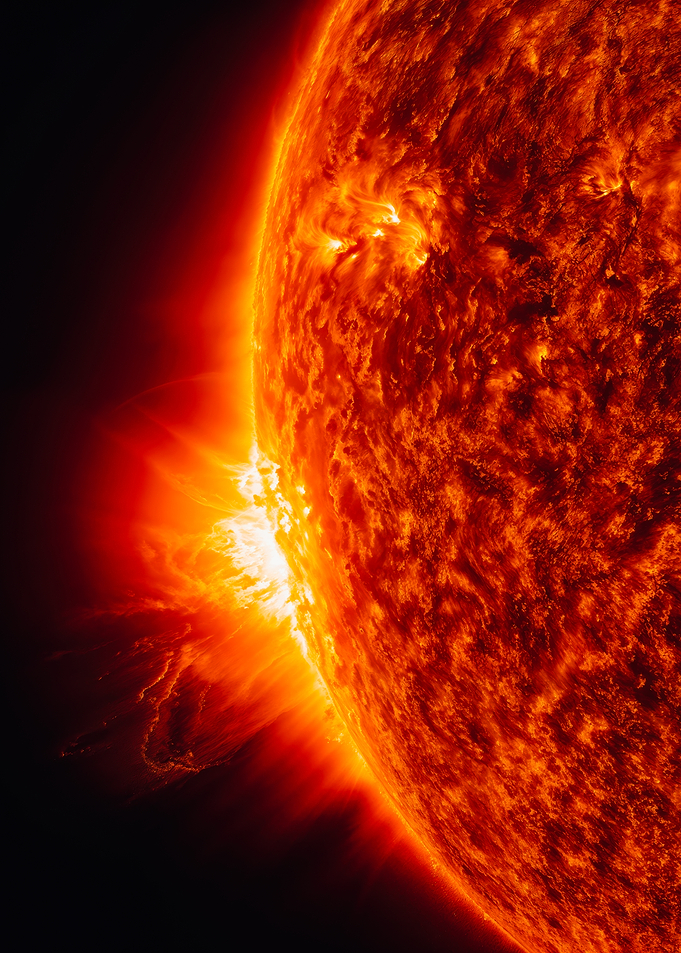 The Sun Surface Solar Flare