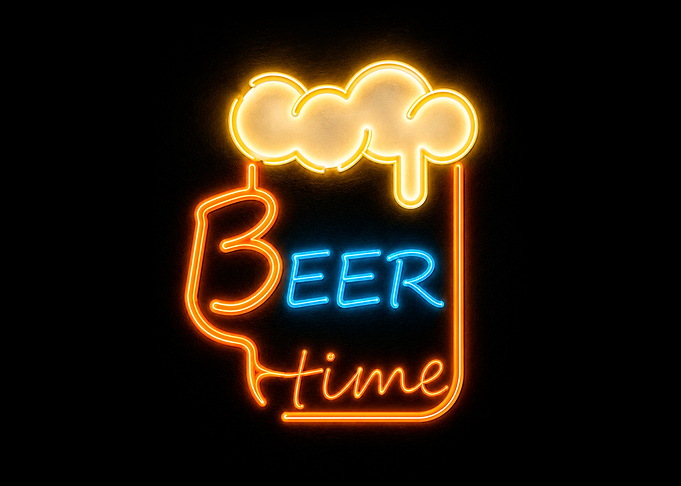 Beer Time Neon Sign