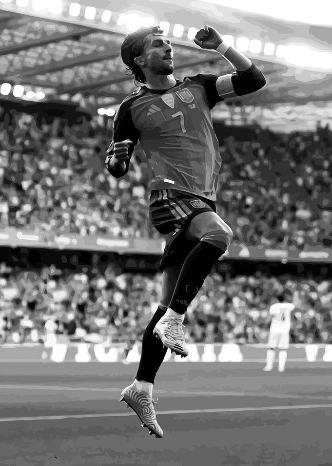 Soccer Player Feran7 Celebrating a Goal