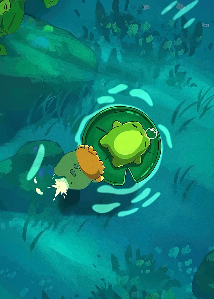 Frogs on a Lily Pad