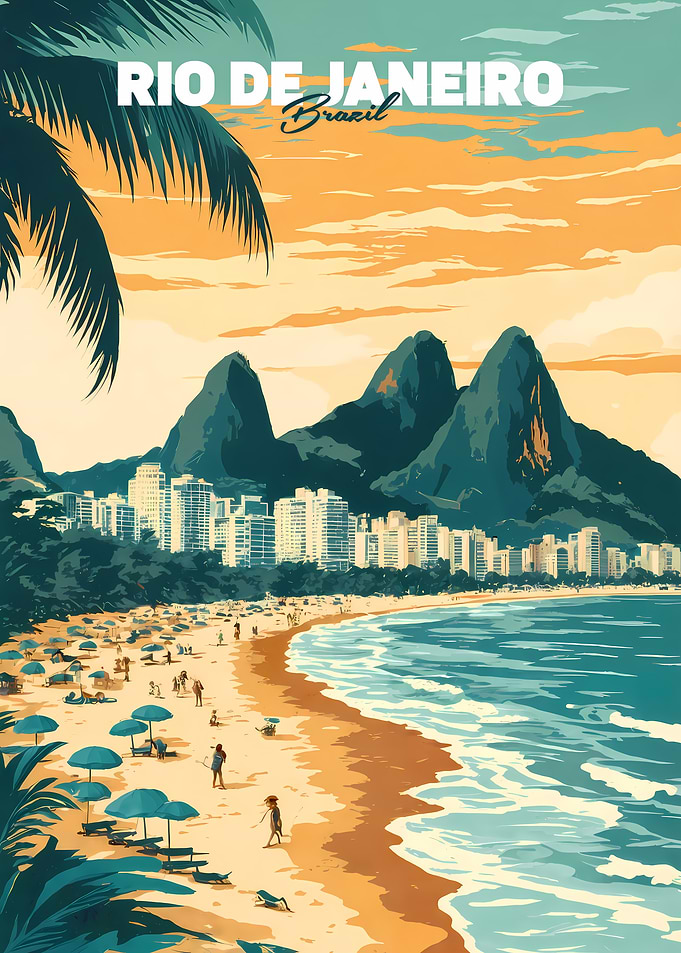 Golden Hour Ipanema Beach