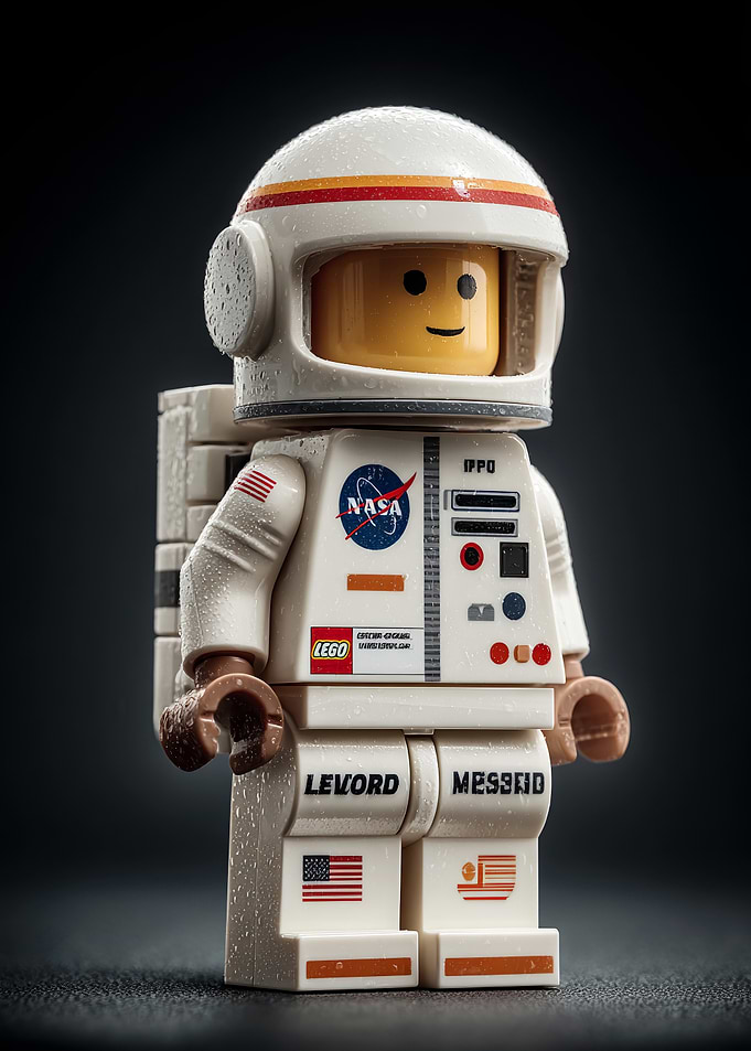 Lego Astronaut with NASA Suit