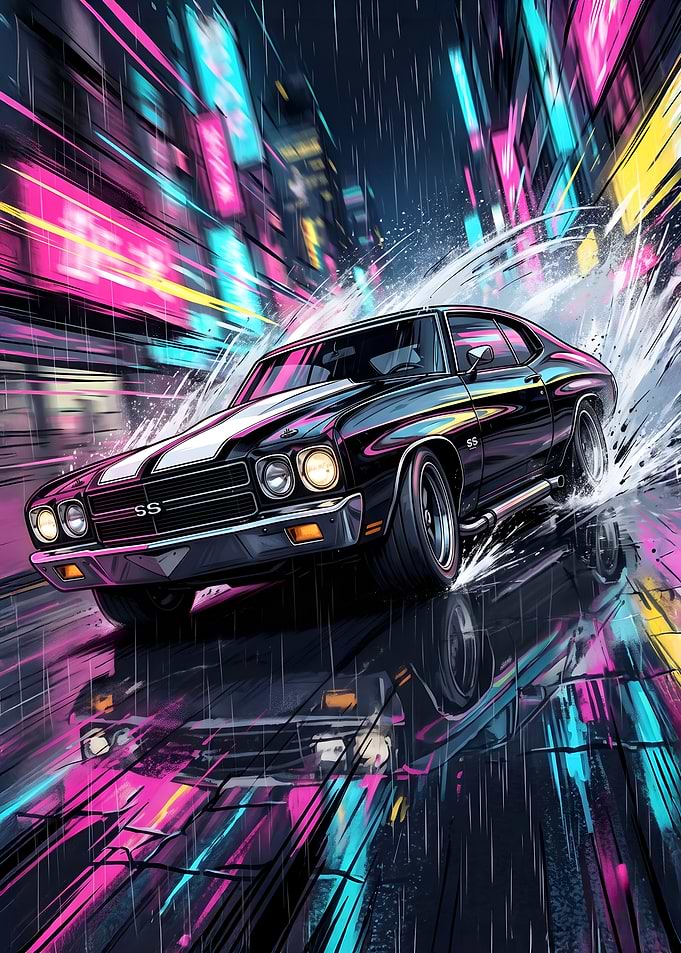 Midnight Drive Neon Splash SS Coupe