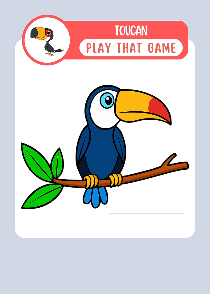 Cute Toucan on a Branch