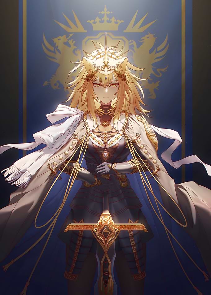 Regal Warrior Queen with Sword