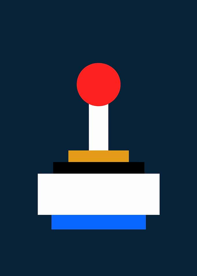 Retro Arcade Joystick Icon