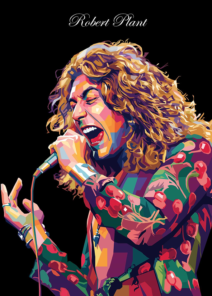 Robert Plant Pop Art Portrait
