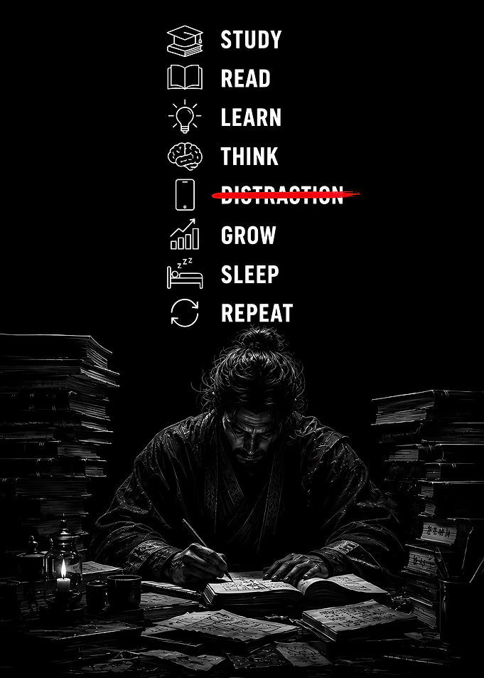 Samurai Studying and Growth Mindset