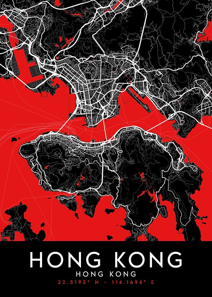 Hong Kong Dark Map