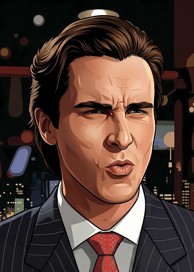 American Psycho memes expression